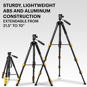 Stativ foto KODAK PhotoGear 2-in-1, 70 inch, aluminiu, usor, convertibil - Img 2
