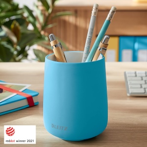 Stativ pentru birou Leitz 53290061, ceramic, 85mm, albastru - Img 3