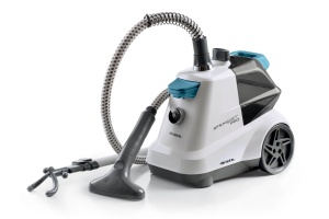 Steamer vertical Ariete 6248, 3L, 4 trepte de abur, alb si albastru