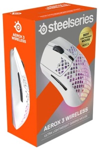 SteelSeries Aerox 3 Wireless Gaming Mouse RGB 18000 DPI Snow - Img 13