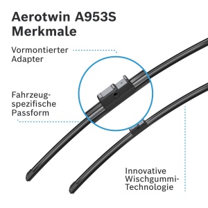 Stergatoare de parbriz Bosch 3397118953 Aerotwin A953S, 650500 mm - Img 6