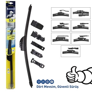 Stergator de parbriz MICHELIN Performanta totala 530 mm | Lama de stergator fara articulatii pentru parbriz | Lungime 53 cm, negru - Img 3