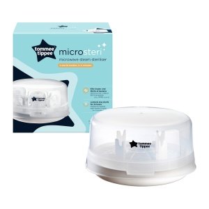 Sterilizator cu abur Tommee Tippee pentru biberoane si accesorii, ucide virusii++ si 99,9% din toate bacteriile, ciclu de sterilizare de 4 minute