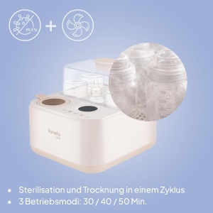 Sterilizator cu aburi Lionelo SteamUp 3in1 pentru biberoane, 4 biberoane, BPA-free - Img 5