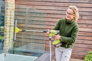 Sters de geamuri Ryobi EZClean pentru pistol de inalta presiune - Kablu, Verde - Img 2