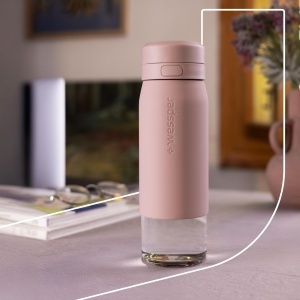 Sticla cu Filtru Wessper B2 Glass 700ml Borosilicat BPA Free Roz - Img 7