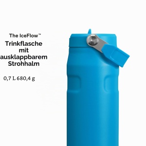 Sticla de apa Stanley 1913 Flip Straw 0.7L - Azure, izolare dubla, usoara - Img 3