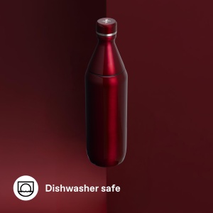 Sticla de apa Stanley All Day Slim 0.6L - Garnet Shine, inox, izolare vacuum - Img 6