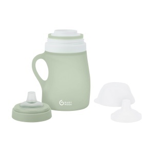 Sticla de baut Babymoov 150ml, cu 2 suzete, din silicon, verde - Img 7