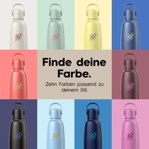Sticla de inox SodaStream Fizz Go 0,9L, termorezistenta, bej - Img 9