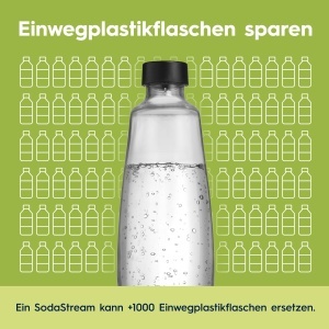 Sticla de sticla SodaStream DUO 1L, 2 bucati, design elegant - Img 9