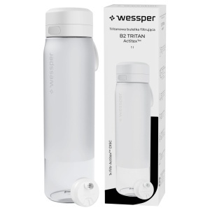 Sticla filtranta Wessper B2 Tritan 700ml galbena cu filtru Actitex si indicator schimbare filtru