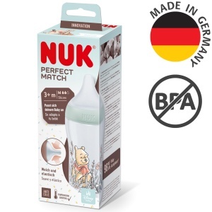 Sticla pentru bebe NUK Perfect Match, 260 ml, cu sistem anti-colici, Disney Winnie Puuh - Img 7