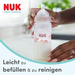 Sticla pentru bebelusi NUK First Choice, 240 ml, Anti-colici, 4 bucati - Img 6