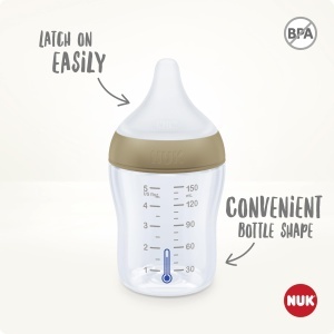 Sticla pentru bebelusi NUK Perfect Match, 150 ml, BPA-free, cu control temperatura - Img 2