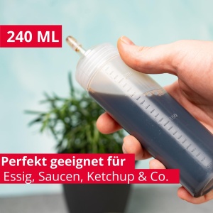 Sticla Westmark - Dozare precisa si umplere curata a sticlelor formabile cu maioneza, sos BBQ si alte lichide, igienic, fara BPA - 240 ml - Img 2