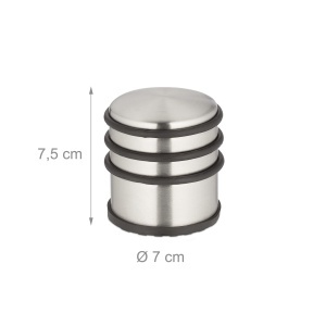 Stopper usa Relaxdays, set 2 bucati, inox, 7.5 x 7 cm, rutschfest - Img 4