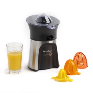 Storcator de citrice Moulinex Vitapress PC603D10, 100W, inoxnegru, 3 preskeguri