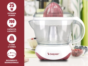 Storcator electric Beper BP.101H, 700 ml, bidirectional, albrosu - Img 2