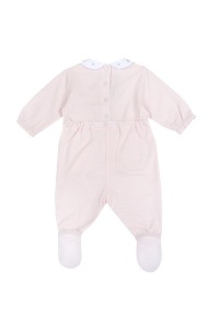 Strampler pentru bebelusi Chicco, din bumbac, roz, cu deschidere la spate - Img 2