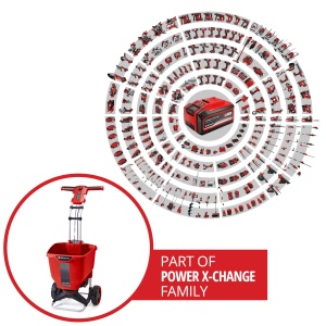 Streuwagen electric Einhell GE-SR 1822 Li-Solo, 22L, 18V, 6m latime - Img 2