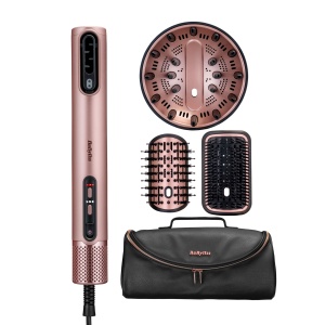 Styler BaByliss Air Wand, 4-in-1, 123 kmh, Anti-Frizz, Roz