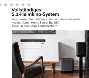 Subwoofer Denon Home, 8 inch, wireless, negru - Img 3