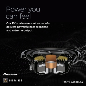 Subwoofer Pioneer TS-A2500LS4 1200W RMS 25cm Negru - Img 3