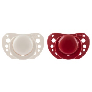 Suce de supt Chicco PhysioForma Air, 6-16 luni, silicon, ergonomic, rosu, 2 bucati