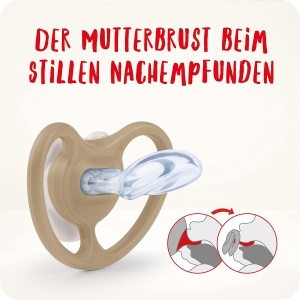 Sucitor cu ventilatie NUK Space, 0-6 luni, silicon BPA-free, Mickey Mouse, 2 buc. - Img 3