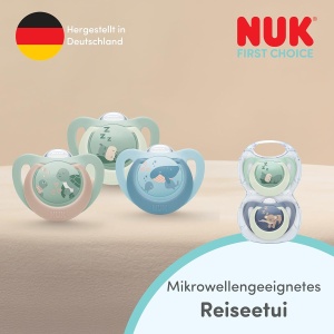 Sucitor ortodontic NUK First Choice pentru bebelusi, 0-6 luni, 2 bucati - Img 6