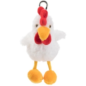 Suport Chei Plusat Schaffer 0192 Huhn Brunhilde, Culoare Galbena, Cu Karabiner - Img 2