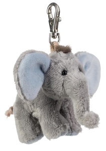 Suport Chei Plush Elefant BabySugar Albastru, 7x9x8 cm - Img 2