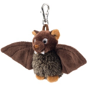 Suport cheie cu plush Schaffer Dragomir, 12 cm, culoare maro