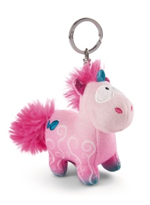 Suport Cheie Unicorn Midnight Floral 10cm - Theodor Friends, Roz, Moale