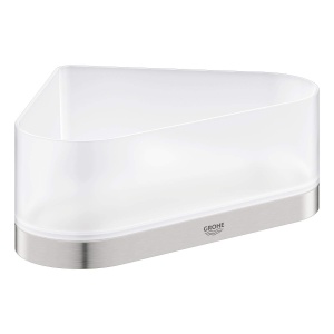 Suport colt pentru dus GROHE Selection 41038DC0 finisaj supersteel cu sistem de fixare ascuns