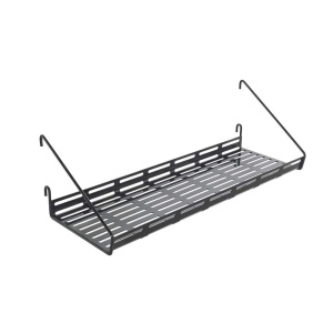 Suport de Perete Mural Line Negru 45x15x12 cm Design Functional