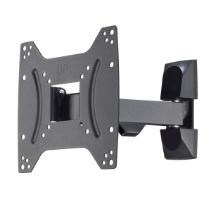 Suport de perete TV Hama pivotant, rabatabil (suport TV de 19-48 inch pentru televizoare de pana la 20 kg, max. VESA 200x200, 1 brat, suport de perete TV extensibil incl. dibluri Fischer si sablon de gaurire) negru