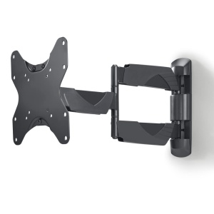 Suport de perete TV Hama, pliabil, extensibil (suport de perete TV 19-48 inch, VESA 75x75 pana la VESA 200x200, pana la 35 kg, 3 articulatii, cu dibluri Fischer si instructiuni de asamblare) negru