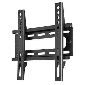 Suport de perete TV Hama, rigid (suport de perete TV 19-46 inch, VESA 50x50 pana la VESA 200x200, pana la 25 kg, extra plat, cu dibluri Fischer) negru