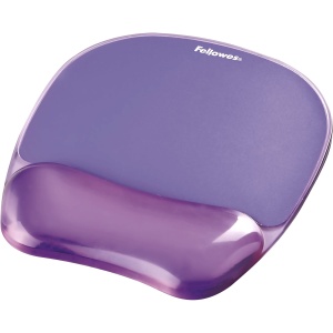 Suport ergonomic Fellowes Crystals Gel cu mousepad violet - Img 2