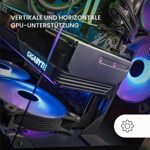 Suport GPU Mars Gaming MCA-GCBPRO, Otel, Negru, Ajustabil - Img 2
