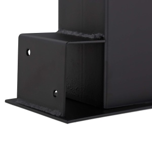 Suport lemne Relaxdays 2er Set, otel pulbere, negru, pentru depozitare eficienta - Img 8