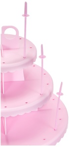 Suport pentru Cake Pops si Cupcakes Ibili 827600, plastic, roz, pentru 48 bucati - Img 5