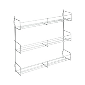Suport pentru condimente Metaltex 364613010 3 etaje aspect inox montare pe perete