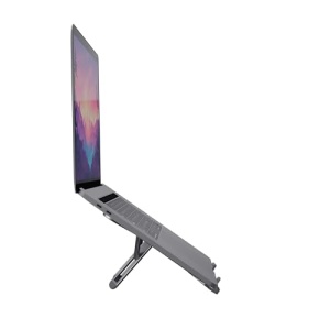 Suport pentru laptop pliabil Trust Macy 17.3 inch, suport pentru laptop pliabil din aluminiu, suport pentru laptop reglabil pe inaltime in 7 trepte pentru echipamente de birou de acasa, notebook MacBook Pro Air - gri - Img 13
