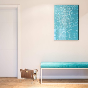 Suport pentru reviste din lemn, Relaxdays, 30 x 37 x 25 cm, culoare natur, cu manere - Img 3