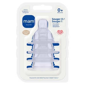 Suport pentru suzete MAM, 4 bucati, pentru nou-nascuti, silicon SkinSoft
