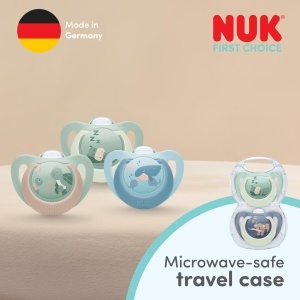 Suport pentru suzete NUK First Choice, 6-18 luni, ortodontic, 4 bucati - Img 7