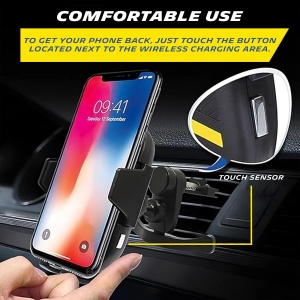 Suport Smartphone MICHELIN cu incarcare wireless, 15W, 360 rotatie - Img 9